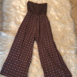 Cover Stitched  tube top romper / jumpsuit